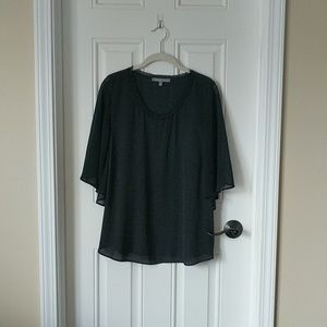 Daniel Rainn Flutter sleeve blouse